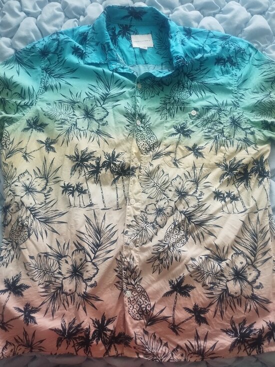 American Eagle Outfitters Other - American Eagle Ombre Hawaiian Shirt
